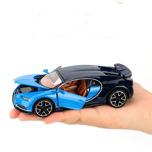 1:32 Scale Bugatti Chiron Alloy Sports Car Model Diecast Sound Light