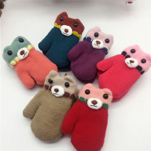 Cartoon Dog Warm Thicken Gloves Dropshipping - Combo 5 Units