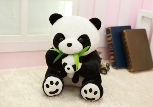 25Cm Mother And The Kid Panda Plush Toy