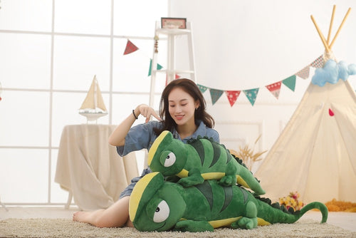 1Pc New Giant Creative Simulation Chameleon Stuffed Plush