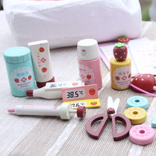 Load image into Gallery viewer, 28Pcs Simulation Wooden Medical Tools Doctor