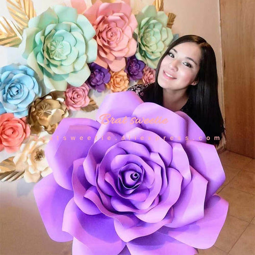 Artificial Flowers Paper Pom Poms Fake Flower - Combo 5 Units