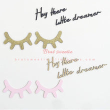 Load image into Gallery viewer, Nordic Style Cartoon Wooden Eyelash Closed Eye - Combo 4 Units