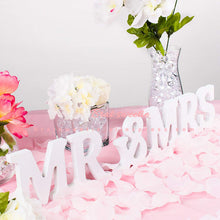 Load image into Gallery viewer, White Wooden Letter Mr And Mrs Signs For Bridal - Combo 5 Units