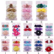 Load image into Gallery viewer, Baby Headband For Girl Kids Baby Elastic Floral - Combo 5 Units