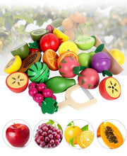 Load image into Gallery viewer, 12Pcs Magnetic Wooden Fruit And Vegetable Combination Cutting Toy