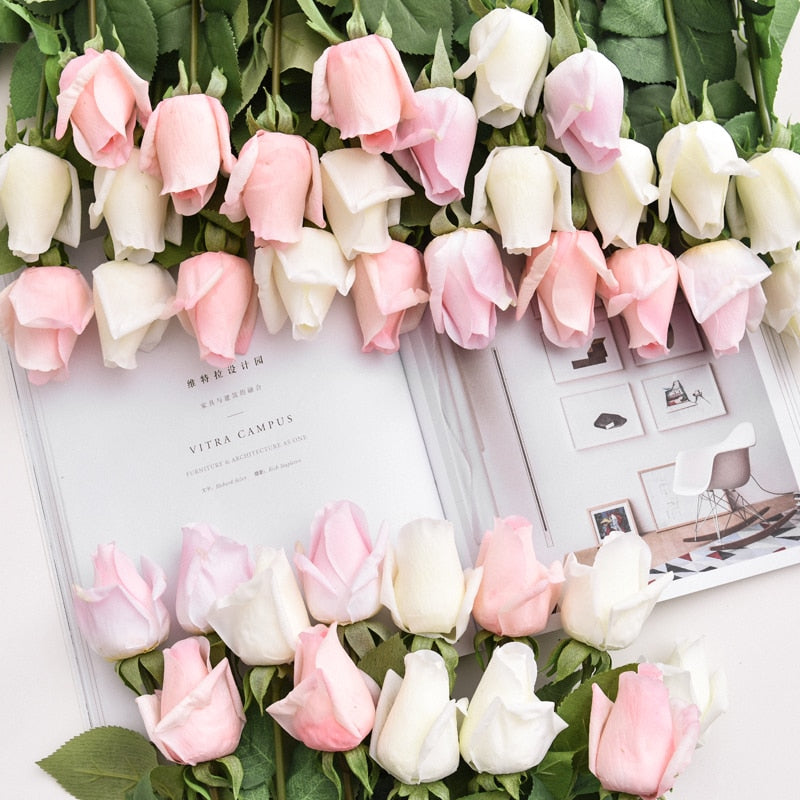 11Pcs Lot Artificial Flowers Rose Bouquet Fake Flower Roses