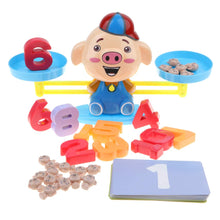 Load image into Gallery viewer, 2Pcs Montessori Material Monkey Pig Balance Counting Game