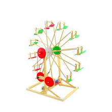 Load image into Gallery viewer, 1 Set Diy Creative Children Wooden Ferris Wheel 3D Puzzles Building Model