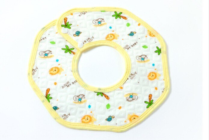 Octagonal Baby Bibs Burp Chs Girl Boy Towel - Combo 10 Units