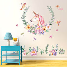 Load image into Gallery viewer, Unicorn Wall Stickers Unicornio Birthday Party