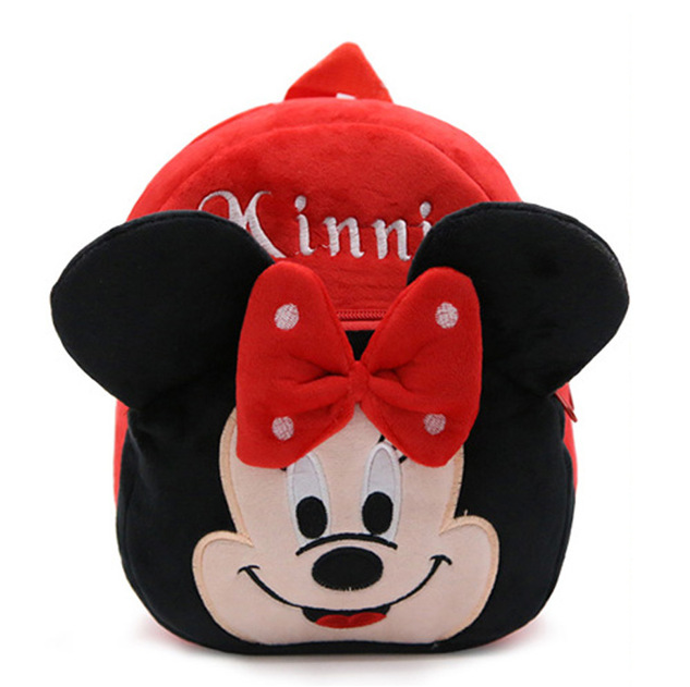 Plush Toy Backpack For Children - Red Minnie