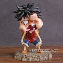 Load image into Gallery viewer, Anime One Piece Youth Beaten Luffy With Swell Face Pvc Figure Collectible Model Toy
