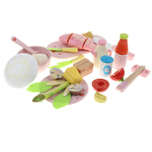 Load image into Gallery viewer, 20Pcs Wooden Simulation Kitchen Cutting Toy