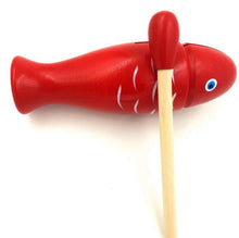 Load image into Gallery viewer, 14.5Cm Red Wooden Fish Percussion Instrument Noise Maker