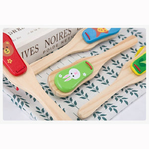 1 Set Creative Children Animals Cartoon Long Vehicle Train Alphabet