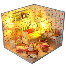 Load image into Gallery viewer, Handmade Wooden Diy Girl&#39;s Bedroom Doll House