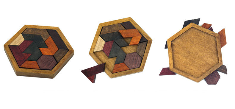 Kids Baby Puzzles Wooden Toys Tangram