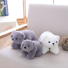 Load image into Gallery viewer, Simulation Polar Bear Animal Plush Toy 29Cm - Gray