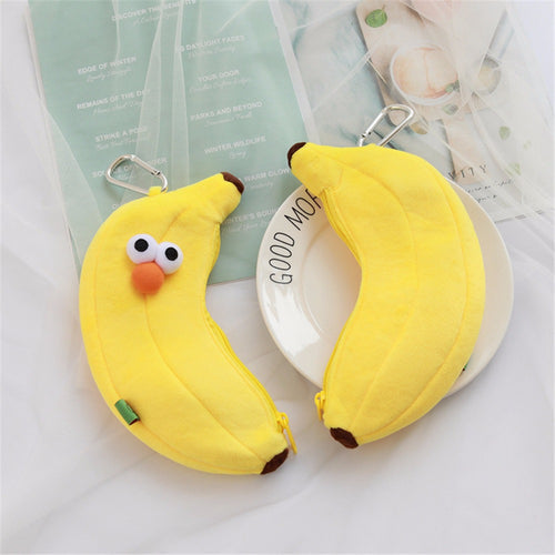 23Cm Funny Korean Cartoon Banana Pencil Case Bag