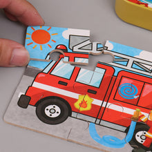 Load image into Gallery viewer, 10 Styles Kids Cartoon Puzzle 4 In 1