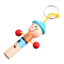 Load image into Gallery viewer, Combo 10 Units - Mini Wooden Pirate Whistle Musical Cute Doll