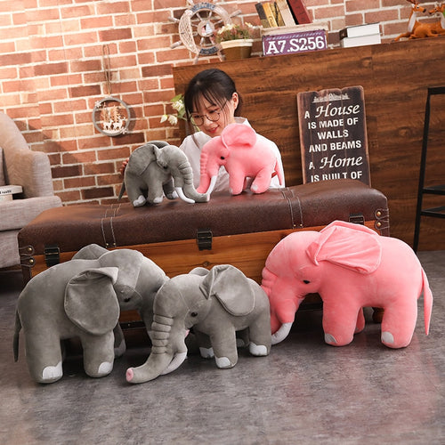 1Pc 60 80Cm Giant Elephant Soft Stuffed Toy