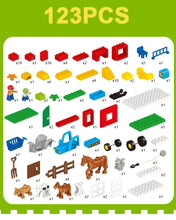Load image into Gallery viewer, 123Pcs Large Blocks Happy Zoo With Animals Building Blocks