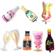 Load image into Gallery viewer, Champagne Cup Foil Balloons Birthday Party - Combo 5 Units