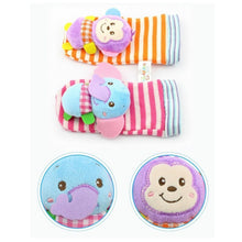 Load image into Gallery viewer, 2 Pcs/Pair Baby Toys Socks Soft Elephant Monkey Plush