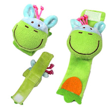 Load image into Gallery viewer, Infant Baby Toy Plush Wrist Strap With Rattles Soft Hand Bell Toys - Combo 10 Units