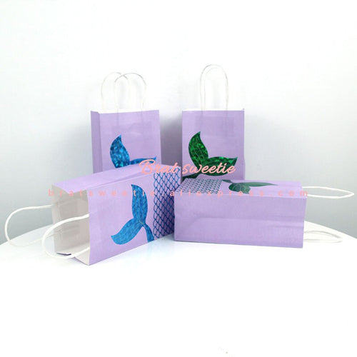 Little Mermaid Party Supplies Mermaid Gifts Bags - Combo 5 Units