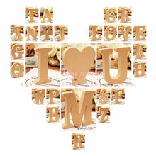 Load image into Gallery viewer, 26 Alphabet Wood Letters Wooden Wall Sticker - Combo 5 Units