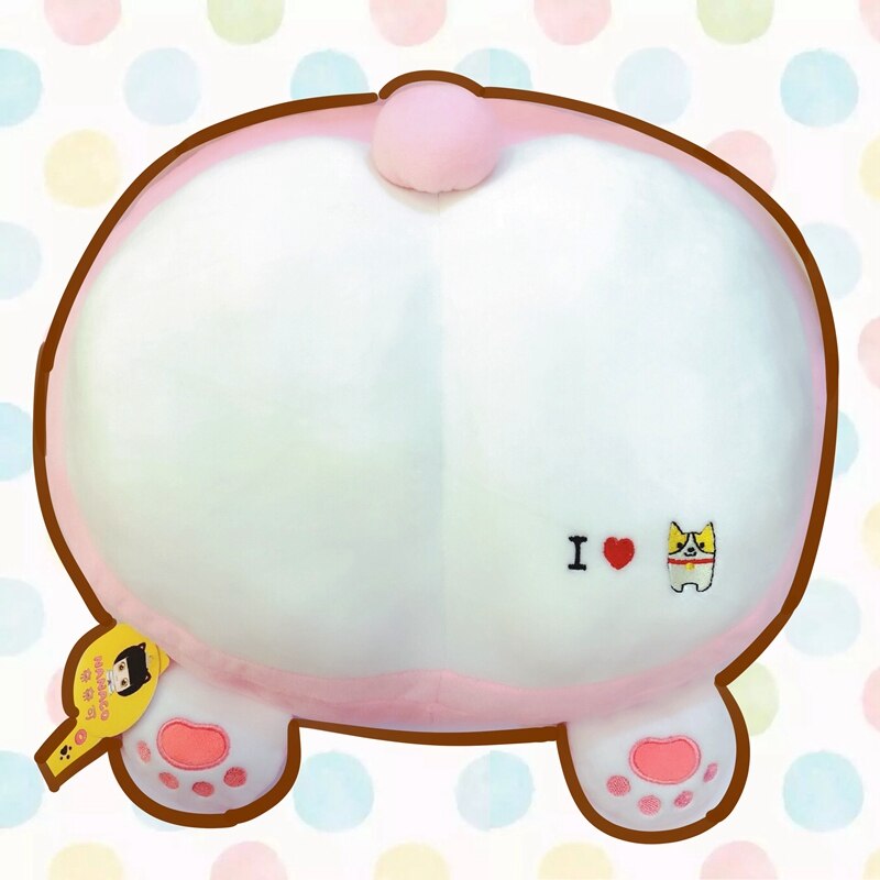 1Pc 42Cm Cute Corgi Butt Plush Pillow Cushion Stuffed