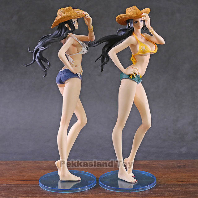 One Piece Nico Robin Flag Diamond Ship Cowgirl Ver. Pvc Figure Toy -Combo 2 Girls
