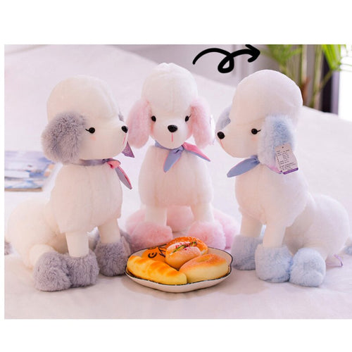 Poodle Animal Plush Toy 25Cm Beautiful Plush Toys -Gray