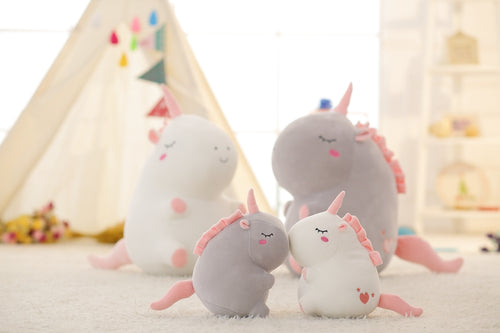 1Pc Cute Unicorn Plush Toy Fat Unicorn Doll