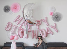 Load image into Gallery viewer, Rose Gold Balloon Letter Foil Balloons Baby Shower - Combo 5 Units