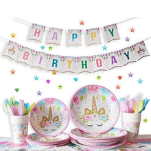 Load image into Gallery viewer, Unicorn Party Disposable Tableware Set - Combo 5 Units