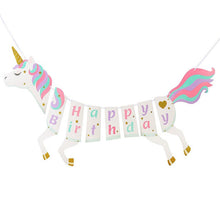 Load image into Gallery viewer, Unicorn Party Decorations Supplies Gold Glitter - Combo 3 Units