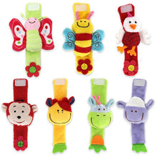 Load image into Gallery viewer, Hand Wrist Bells Rattles Cute Free And Safe Animal Shape Toys - Combo 5 Units