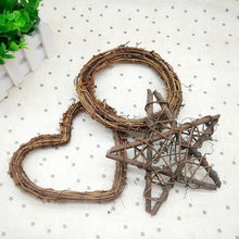 Load image into Gallery viewer, Round Star Wreath Diy Craft Rattan Christmas Wreath Tree - Combo 5 Units