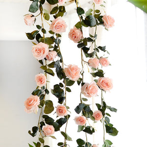 1.8M Artificial Flowers Roses Vine Wedding Decoration