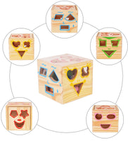 Load image into Gallery viewer, 15 Holes Baby Color Recognition Intelligence Toys Bricks Wooden Shape