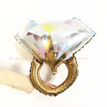 Load image into Gallery viewer, Diamond Ring Foil Balloons Helium Air Inflatable Wedding Decoration Balloon - Combo 5 Units
