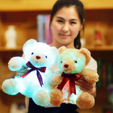 Load image into Gallery viewer, 25Cm Sitting Glowing Teddy Bear Luminous Led Light Plush Toys