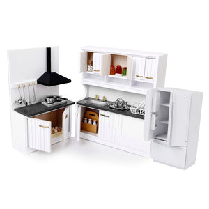 1.12 Scale Dollhouse Kitchen Furniture Set