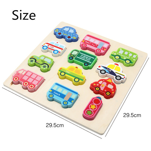 29 - 29Cm Children Puzzle Traffic Pattern Cartoon
