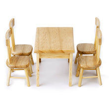 Load image into Gallery viewer, 1.12 Scale Dollhouse Furniture Table Chairs Tableware Set
