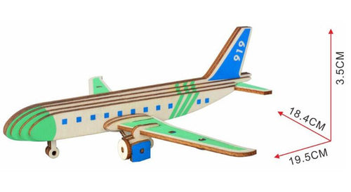 Simulation Passenger Plane Toy Model 3D